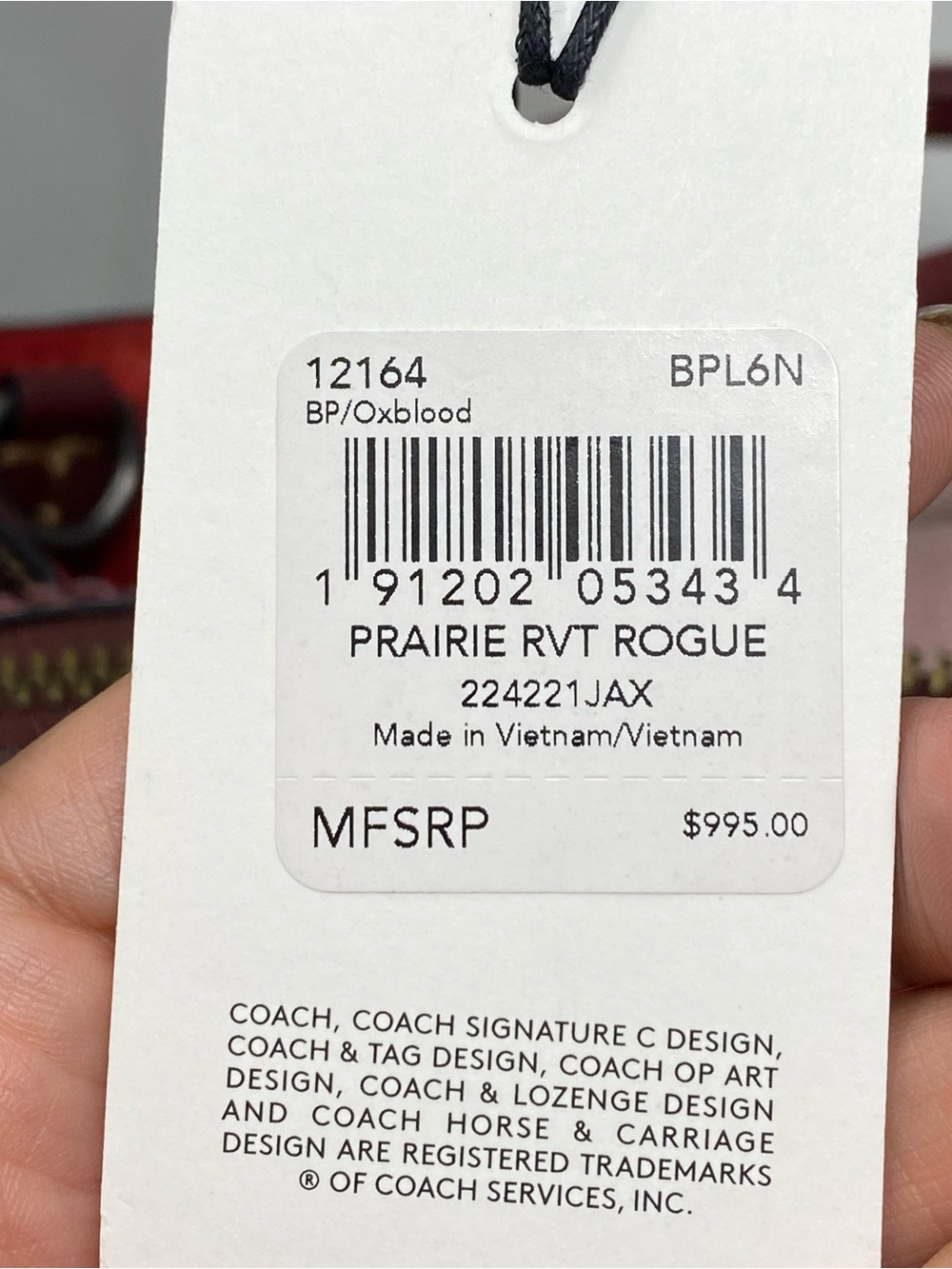 Coach Rogue with Prairie Rivets - Picture 14 of 14